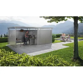Biohort HighLine H4 2,75 x 2,75 m quarzgrau-metallic Doppeltür