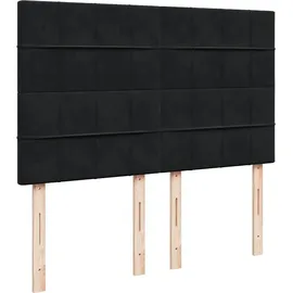vidaXL Boxspringbett 140 x 200 cm Schwarz