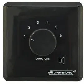 Omnitronic 80711072 Einbau ELA-Programmwähler Schwarz
