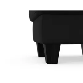 sit&more Stauraumhocker Belluci 58 x 48 x 58 cm Schwarz