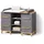 livinity® WICKELKOMMODE Mailo Grau/Artisan XL mit 4 Schubladen
