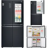 LG GMQ844MCKV Side-by-Side Kühlkombination Freistehend 458 l F Schwarz - Schwarz