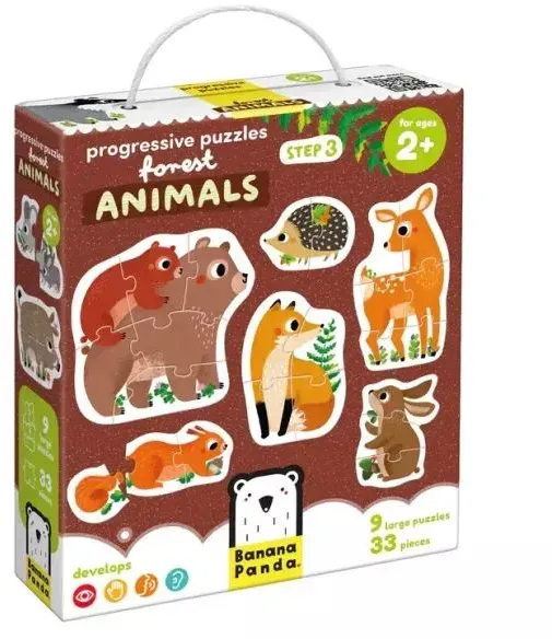 Banana Panda: Fortgeschrittenes Puzzle – Waldtiere