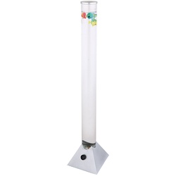 Wassersäule LED Lichtsäule mit Wasser Wassersprudelsäule Fische, mit RGB Farbwechsel LED Deko Stehleuchte, LxBxH 19x19x90 cm