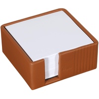 Läufer 39059 La Linea Zettelbox, naturgenarbtes Rindsleder, terrakotta, Handgefertigt
