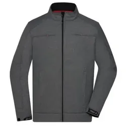 Herren Melange Softshelljacke JN1088, dunkel-melange, Größe 3XL - dunkel-melange - 3XL
