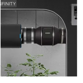 AC Infinity Geräuschreduzierende Klemme, Rohrverbinder mit Edelstahlklemmen, 100 mm