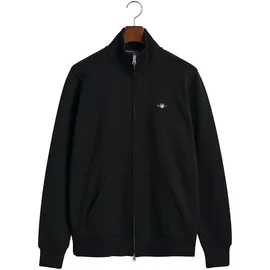 GANT Regular Shield Full Zip Sweatjacke Herren Schwarz XXL