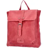 The Skandinavian Brand Damen Leder Rucksack rot