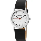 Bahnhof Armbanduhr Gut Ablesbare Bahnhofsuhr für Herren Damen Kunstleder Länge 24cm