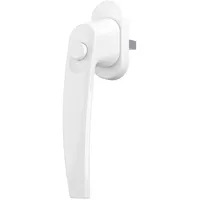 MS Beschläge ® Sicherheits-Fenstergriff Fensterbeschlag mit Druckknopf Weiß RAL9016