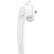 MS Beschläge ® Sicherheits-Fenstergriff Fensterbeschlag mit Druckknopf Weiß RAL9016