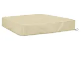 EXTRWORY Sandkastenabdeckung, 190T, wasserdicht, Spielplatzschutz, Beige, mehrere Größen, einfache Pflege, für Garten oder Außenbereich (200 x 200 x 20 cm)