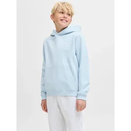 Jack & Jones Junior Jornorrebro Typo Back Sweat Hood Blue 128