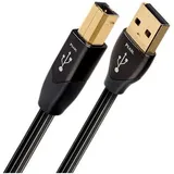 AudioQuest USB-Kabel Typ A, Typ B, 5 Meter, USB 2.0, Stecker/Stecker, Schwarz