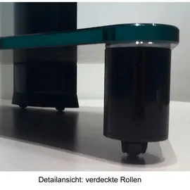VCM Tosal TV-Standfuß silber/Mattglas