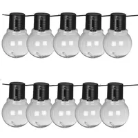 Luxform Baumkerzen Lichterkette Kunststoff 3,8 m Schwarz