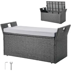 Vevor Gartenbank 104 x 45 x 52 cm Grau