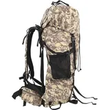 vidaXL Wanderrucksack Kamelbraun Tarnfarben 60 L Oxford-Gewebe - Braun