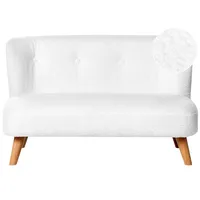 Kindersofa Lote Bouclé Weiß