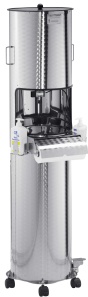 Neumärker Aqua Mobil Standgerät Spender 12 Liter, Mobiler Wasserspender mit seitlichem Spritzschutz, 400 x 400 x 1530 mm