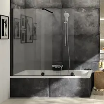 Hüppe Xtensa pure Badewannenabtrennung Gleittür 1-teilig mit