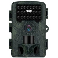 DOPWii 1080P HD Jagdkamera, 48 MP HD Wildkamera mit IR-Sensor, Nachtsicht Wildkamera (mit 128GB Speicherkarte, 2.0” LCD, 120° Weitwinkel, IP66 Wasserdicht) grün