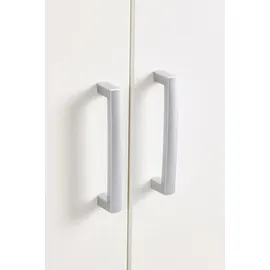 Priess Drehtürenschrank 94 x 193 x 56 cm Lila/Weiß