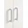 Priess Drehtürenschrank 94 x 193 x 56 cm Lila/Weiß
