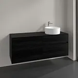 Villeroy & Boch Collaro Waschtischunterschrank C04700AB 140x54,8x50cm, Waschtisch rechts black oak