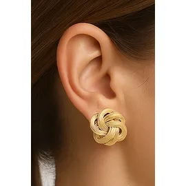 COLLEZIONE ALESSANDRO Paar Ohrclips "München", Damen, Gr. Messing, gold, COLLEZIONE ALESSANDRO, Ohrringe