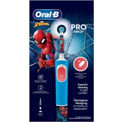 Oral-B Elektrische Kinderzahnbürste Vitality Pro 103 Kids Spiderman – Elektrische Zahnbürste – blau blau