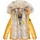 Navahoo Damen Winterjacke Warm Gefütterte Steppjacke mit Kunstfellkapuze Tikunaa