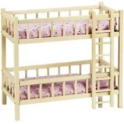 goki RA206 Puppen-Etagenbett mit Leiter