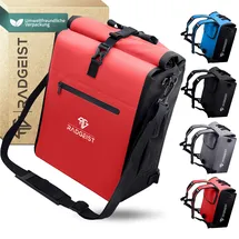 radgeist 3in1 Fahrradtasche Gepäckträgertasche rot