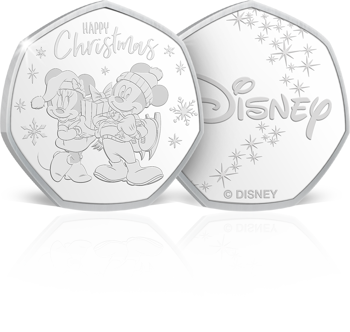 „Mickey & Minnie – Christmas“ – die Disney-Lizenzprägung inklusive Weihnachtskarte!