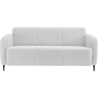 Livetastic 3-Sitzer-Sofa Weiß Teddystoff