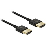 DeLOCK Slim High Speed 4K HDMI Kabel mit Ethernet Stecker/Stecker 2m (84773)