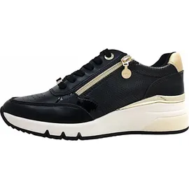 s.Oliver Damen sportlicher Schnürer - schwarz 38