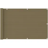 vidaXL Balkon-Sichtschutz Taupe 90x600 cm HDPE