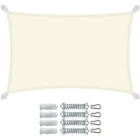 VOUNOT VOUNOT® Sonnensegel Rechteckig mit Befestigung Set, Wasserdicht Sonnenschutz