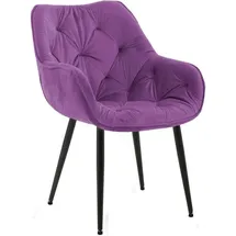 CLP Stuhl Tanna Samt lila