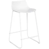 Atmosphera 194619A Barhocker Otac Metall - weiß - Weiß