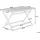 Beliani Gartentisch 140 x 75 x 74 cm Dunkelbraun klappbar