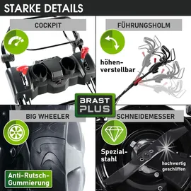 BRAST Benzin Rasenmäher 22224 SPEED 5,2 kW (7 PS)