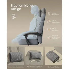 Songmics Gamer-Sessel Holz/Kunststoff Schwarz