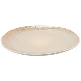 HIT Trading Speiseteller Ø 27 cm Beige/Weiß 6er Set