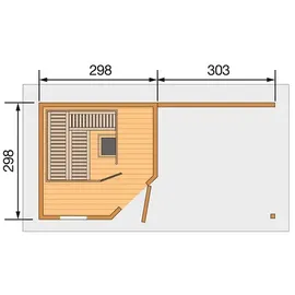 Weka Salo inkl. 7,5 kW Bio-Kombiofen + ext. Steuerung