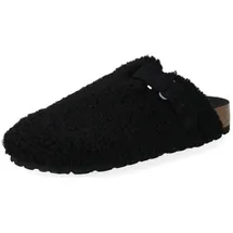 SHEPHERD Pantoletten Lammfell Schwarz 39