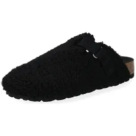SHEPHERD Pantoletten Lammfell Schwarz 39
